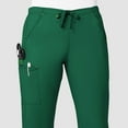 thumbnail image 4 of Wink WonderFLEX Grace - Women's Flare Leg Cargo Scrub Pant, Hunter Green, L Petite, 4 of 7