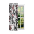 thumbnail image 2 of Mkhert Interesting Floral Blackout Window Curtain Kitchen Curtain 26X39 Inch, 2 Panels, 2 of 3