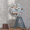 thumbnail image 3 of Wall Clock For Living Room - 10 Inch Vintage Decor for Kitchen, Office, Bedroom - Battery Operated Non-Ticking Silent Movement, Elevate Your Space With Stylish Wall Art Wood Roman Numeral Clocks, 3 of 7