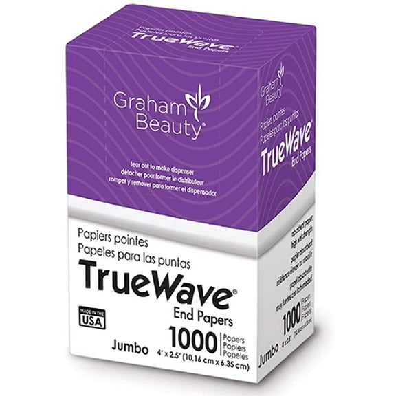 Graham Beauty - True Wave End Papers 1000PCs Super Jumbo Size