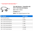 thumbnail image 2 of Tail Light Harness - Compatible with 2010 - 2015 Chevy Equinox 2011 2012 2013 2014, 2 of 2