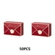 thumbnail image 2 of Bearachild Mini sobre de 50 piezas, caja de dulces, contenedor de estilo europeo, bolsa plegable, favores de fiesta, decoración, bolsa de embalaje Almacenamiento y organización del hogar Rojo Bearachild HA081420-01, 2 of 6