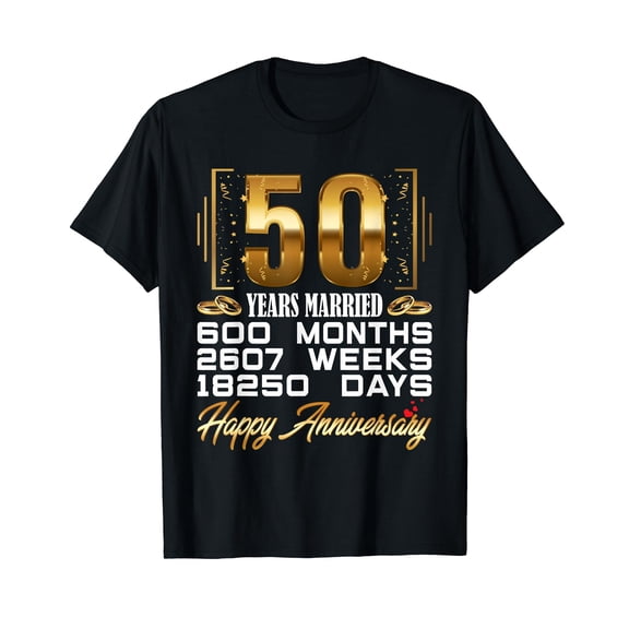 50 Years Married Funny 50th Wedding Anniversary T-Shirt