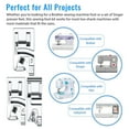 6pcs EEEkit Sewing Machine Presser Foot Kit, Wide & Narrow Hem Set