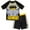 Dark knight, variant on DC Comics Justice League Batman UPF 50+ Rashguard Swimsuit Set (Boy's 7)