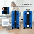 thumbnail image 3 of 3 Piece Hardside Luggage Set Expandable Suitcase with Spinner Wheels,Lightweight Hardshell Suitcase Set 20in24in28in, Blue, SQ249, 3 of 9
