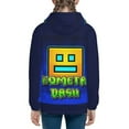 thumbnail image 4 of Geometry Dash Kids' Hoodie 3d Print Sweatshirt Soft Pullover Hooded With Big Pockets Fans Gifts For Boys Or Girls Small, 4 of 7