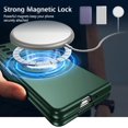 thumbnail image 2 of Magnetic Case for Samsung Galaxy Z Fold 3 Case with Kickstand & Ring Holder, [Compatible with MagSafe Charging] Slim Ultra PC Back Scratch-Resistant Military Grade Shockproof Case, Green, 2 of 14