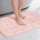 thumbnail image 2 of REGALWOVEN Alfombrilla de baño de espuma viscoelástica, alfombra de baño suave y absorbente, antideslizante, gruesa, de secado rápido, color rosa 16" x 24", 2 of 6