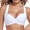 White, variant on Women's 3/4 Molded Cup Push Up Underwire Bikini Top