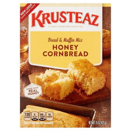 Kosher Bread Mix - Krusteaz Honey Cornbread Bread & Muffin Mix 15 oz. Box
