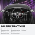 thumbnail image 5 of AUDI 12V Kids Car Ride on Car  Kids Electric Car  with Parental Remote Control Double Doors LED Lights Safety Belt Music Player Battery Powered, Black, 5 of 8