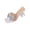Beige, variant on Womens Rhinestone Bow Clear Stiletto Heel Slides Glass Slipper Evening Dressy Party High Heel Flip Flops
