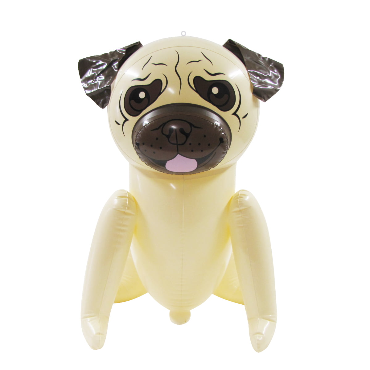 24" Black  Puppy Dog Inflatable Baby pug Inflate Blow Up Toy Party Decoration 