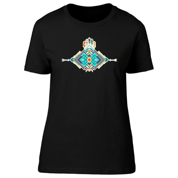 Bright Ethnic Ornament T-Shirt Women -Image by Shutterstock, Female Medium
