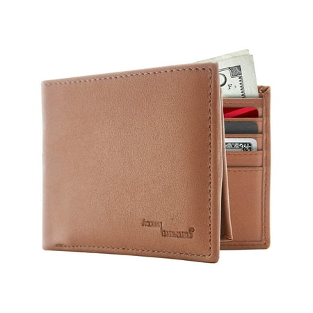 - Genuine Leather Wallets For Men - Bifold Mens Wallet RFID Blocking With Removable Card Holder By Access Denied
