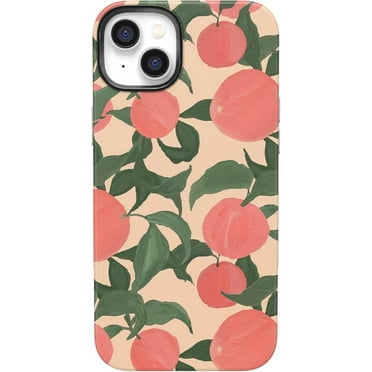 Casely iPhone 14 Case | Feeling Peachy | Blush Vines | Compatible with MagSafe | Bold Protective Design