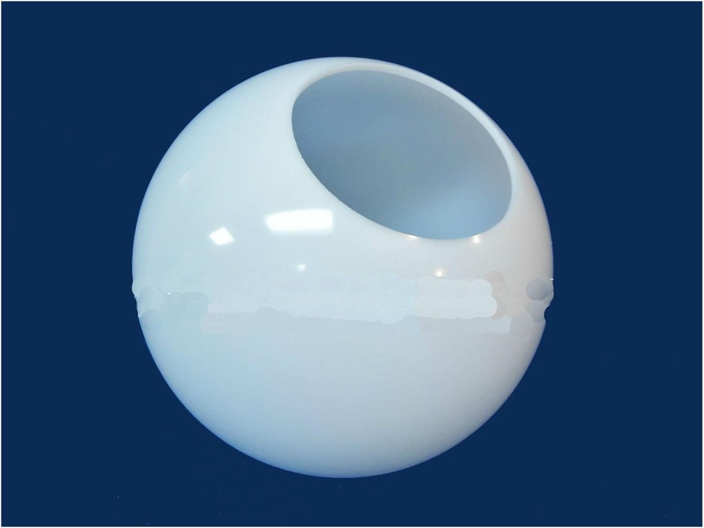 12" White Acrylic Round Plastic Light Globe Pole Post Lamp Outdoor Fixture Home Enhancement