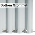 thumbnail image 4 of NICETOWN 2 Panels Outdoor Curtains Waterproof for Patio, W52 x L95, Greyish White, Top & Bottom Grommet Light Blocking Outdoor Curtain Drapes, Windproof for all Seasons, 4 of 11