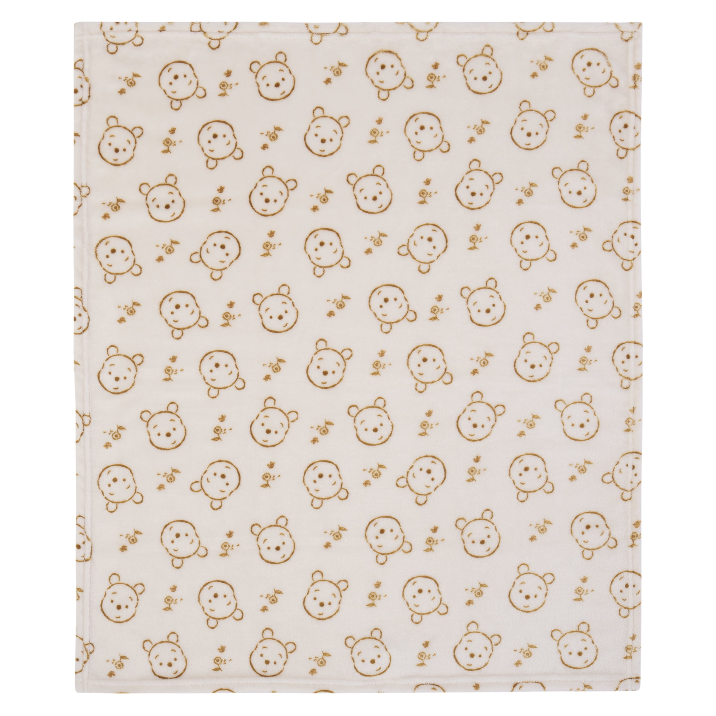 Disney Winnie the Pooh Beige Baby Blanket