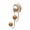 A, variant on CMrtew Wall Hooks for Hanging Stainless Steel & Wood Dual Hook - Adhesive Hooks for Hanging Bathroom, Kitchen & Entryway - No Drill Coat Hooks with Wooden Ball Ends for Towels, Keys, Robes & Bags
