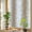 Khaki white, variant on Navy Blue Ombre Privacy Window Film, Decorative Stained Glass Window Film, Farmhouse Modern Art Resuable Rainbow Static Cling for Home Bathroom Living Room Glass Door 23.6"x59"