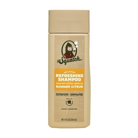 Dr. Squatch Natural Refreshing Shampoo, Summer Citrus, 11 fl oz