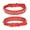 Red, variant on Studded Dog Collar Fashion Leather Dog Collar, Smooth and Adjustable, Fits Medium to Large Dogs/White