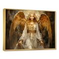 thumbnail image 2 of Designart "Angelic Presence Christian Iconography" Spiritual Framed Wall Art - Global Gold Christianism Hallway Framed Wall Art Decor, 2 of 6