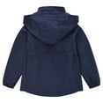 thumbnail image 3 of Sopiago Boys Rain Coat Casual Outerwear Kids Lightweight Zip Hooded Jacket Baby Cute Dust Coat Navy,9-10 Years, 3 of 3