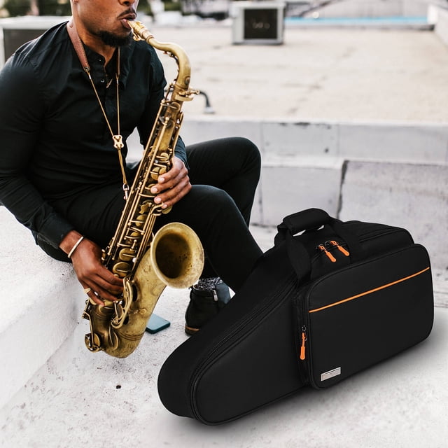 FESTFENDS Saxophone Storage Case Negro Con Gran Capacidad Y Para Hombro Y Mano