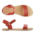thumbnail image 4 of DREAM PAIRS Women's Ankle Strap Flat Sandals Open Toes One Band Buckle Summer Dressy Sandals, 4 of 5