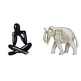 thumbnail image 1 of Escultura abstracta moderna de animal, estatua rativa de de madera coleccionable, adorno para sala de estar, escritorio, estantería,, 1 of 8