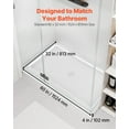 thumbnail image 2 of VEVOR Shower Pan, 60″ L x 32″ W Single Threshold Shower Base,Rectangle Acrylic & PVC Showering Base in White,Slip-Resistant Showering Pan Bases with Drain & Cover for Bathroom,Center Drain Location, 2 of 9