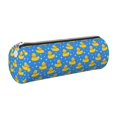 thumbnail image 1 of Disketp Cute Yellow Rubber Ducks Estuche Organizador de Lápices de Cuero, Estuche de Oficina con Cremallera para Bolígrafo y Lápiz, 1 of 6