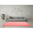 thumbnail image 3 of Ahgly Company Indoor Square Abstract Red Contemporary Area Rugs, 8' Square, 3 of 4
