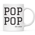 thumbnail image 2 of CTDream Personalized 11oz. Baby Pregnancy Announcement Coffee Mug Gift, Pop Pop Est. 2022, 1-Pack, Custom Year, Christmas Birthday Gift Ideas, 2 of 7