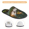 thumbnail image 3 of Balery Intellectual Frog Pond Pantuflas de Casa de Felpa Silenciosas con Diseño Estampado, Zapatillas Cómodas Antideslizantes de Algodón para Interior-Medium, 3 of 8