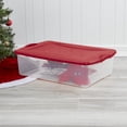thumbnail image 4 of Sterilite 32 Quart Plastic Latching Christmas Storage Container With Lid, Red, 4 of 6