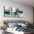 thumbnail image 5 of Abstract Wall Art For Living Room Bedroom Wall Decor Modern Office Decorations Color Block Wall Paintings Pictures Artwork Hotel Canvas Prints Art 3 Piece Minimalist Aesthetic Home Decor, 5 of 6