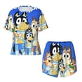 thumbnail image 4 of Lsque Bluey Women's Short-Sleeved Pajama Set - 2 Piece Soft and Lightweight Sleepwear Set-Large, 4 of 9