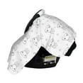 thumbnail image 3 of Naloa Heart Rabbit Baby Car Seat Cover, Breathable Baby Carrier Cover, Multiuse Baby Carrier Cover & Nursing Breastfeeding Cover, 3 of 5