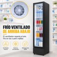 thumbnail image 5 of Refrigerador Exhibidor Vertical 162L 160W Puerta Doble Vidrio Luz Led Cuatro Rejillas Ajustables, 5 of 5
