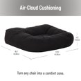 thumbnail image 3 of Mind Reader Air-Cloud Booster Seat Cushion for Office, Car, Wheelchair, Support Pillow with Carry Handle, Black, 3 of 4