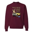 thumbnail image 2 of Wild Bobby, Driving Trucks and Taggin Bucks Retro Ford F150 Hunting, Cars and Trucks, Unisex Crewneck Graphic Sweatshirt, Maroon, Small, 2 of 4