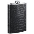 thumbnail image 1 of Ezra Black Leather Flask - 8 oz, 1 of 1