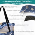thumbnail image 3 of Extra Large Picnic Beach Blanket Waterproof Sand Proof Portable Outdoor Mat Blue Whales Star Seaweed 60x80, 3 of 9