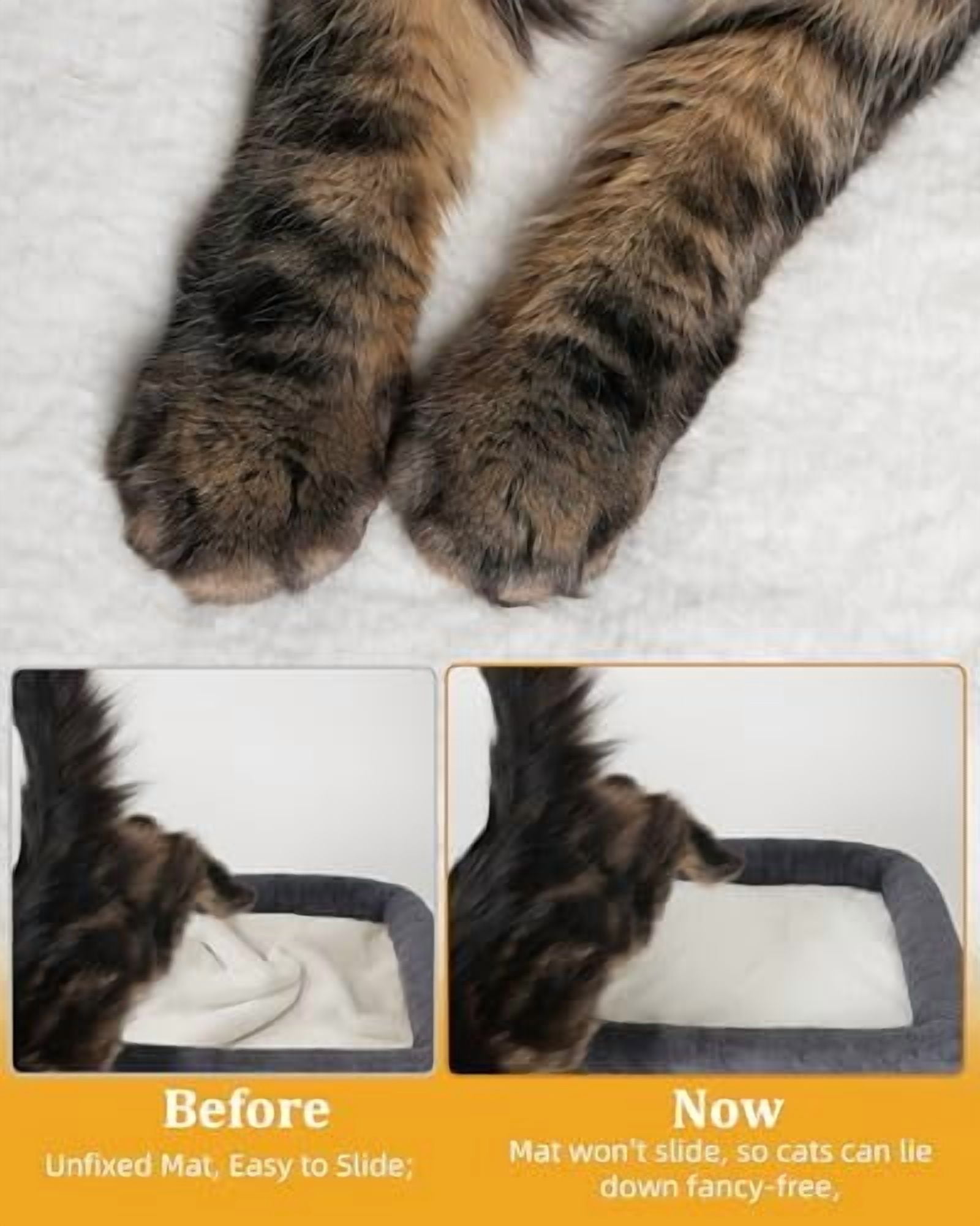 Cat Tree for Large Cat, Cat Tower with Large Perch for Adult Cats, 20 * 16.5 Inch Big Platform for Indoor with Super Cozy Soft Mat, Large Condo with Nature Sisal Post, Gray