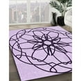 thumbnail image 3 of Ahgly Company Machine Washable Indoor Rectangle Transitional Orchid Purple Area Rugs, 4' x 6', 3 of 7