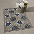 thumbnail image 3 of 3â€™ x 4â€™ Gray and Blue Indoor Outdoor Area Rug, 3 of 7